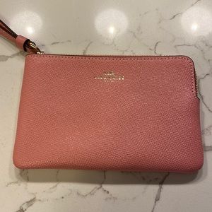Coach Wristlet Wallet  and Cardholder Pink